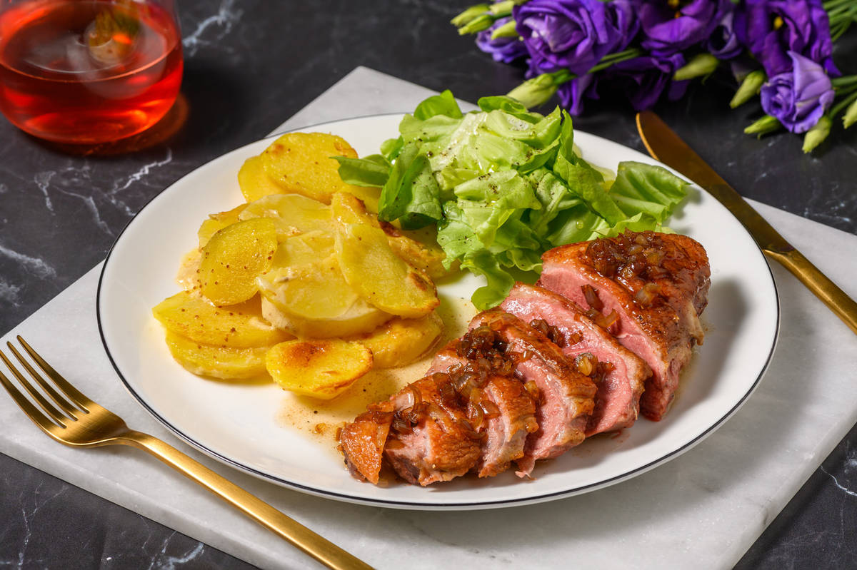 Duck Fillet and Dauphinoise