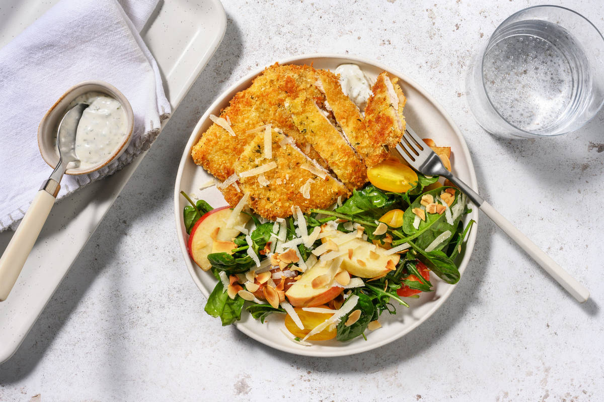 HelloHero: Pork Cotoletta & Garden Salad