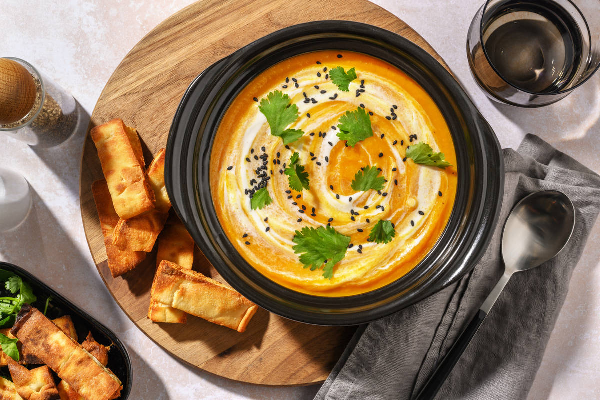 Vellutata di carote, zenzero e cumino