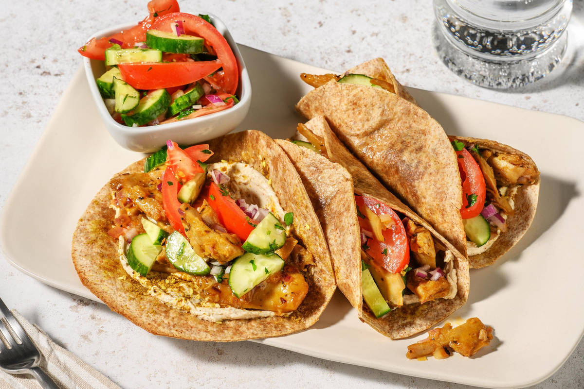 Wraps de döner kebab végé au zaatar