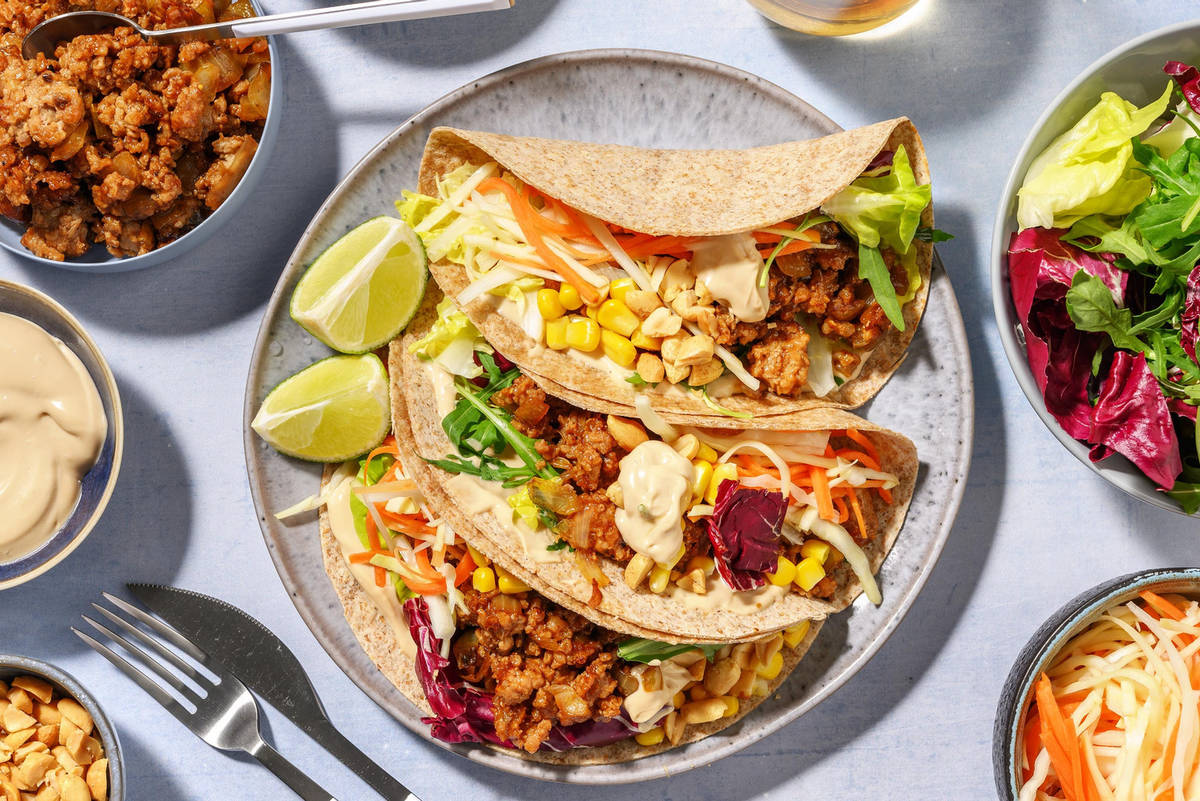 DIY Fusion Beef Tacos with Lime & Ginger