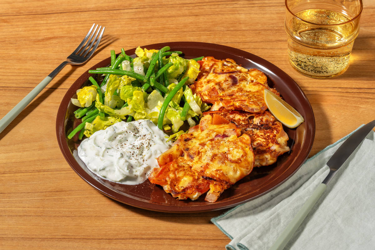 Santorini Style Bacon Tomatokeftedes