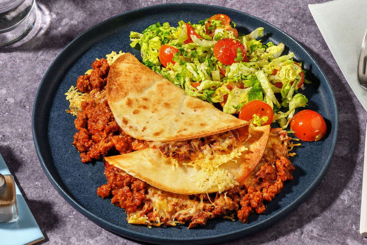 BBQ Beef Quesadillas Rapidas