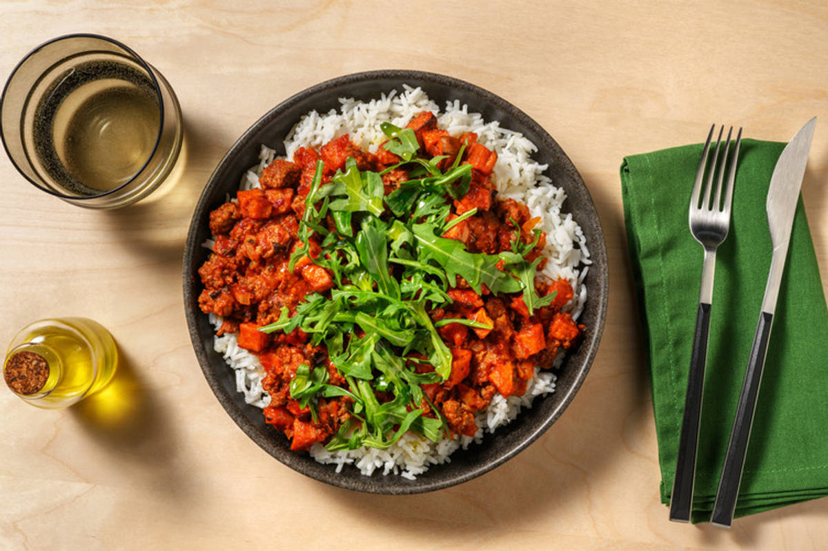 Quick Veggie 'Nduja Spiced Lamb