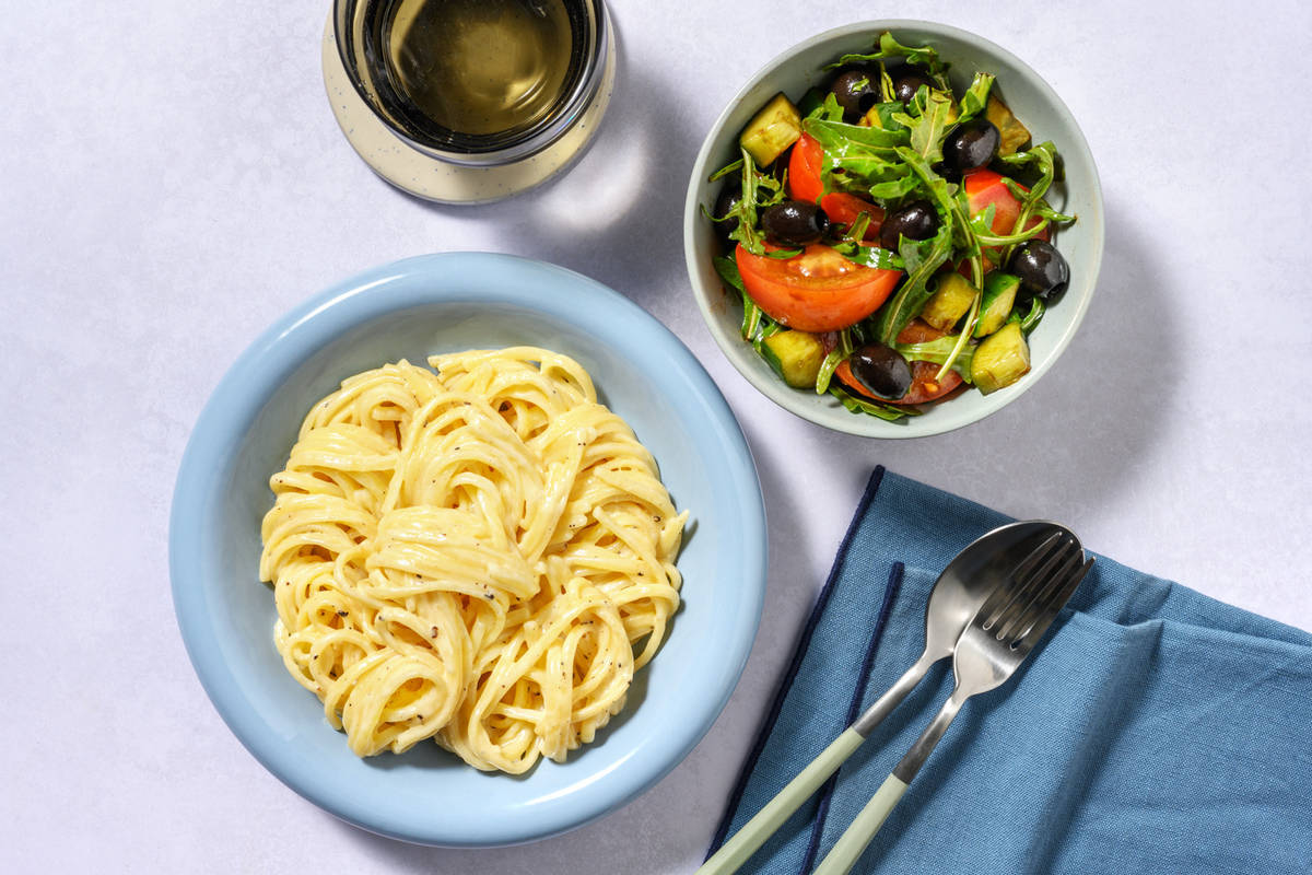 Cacio e Pepe with Prawns