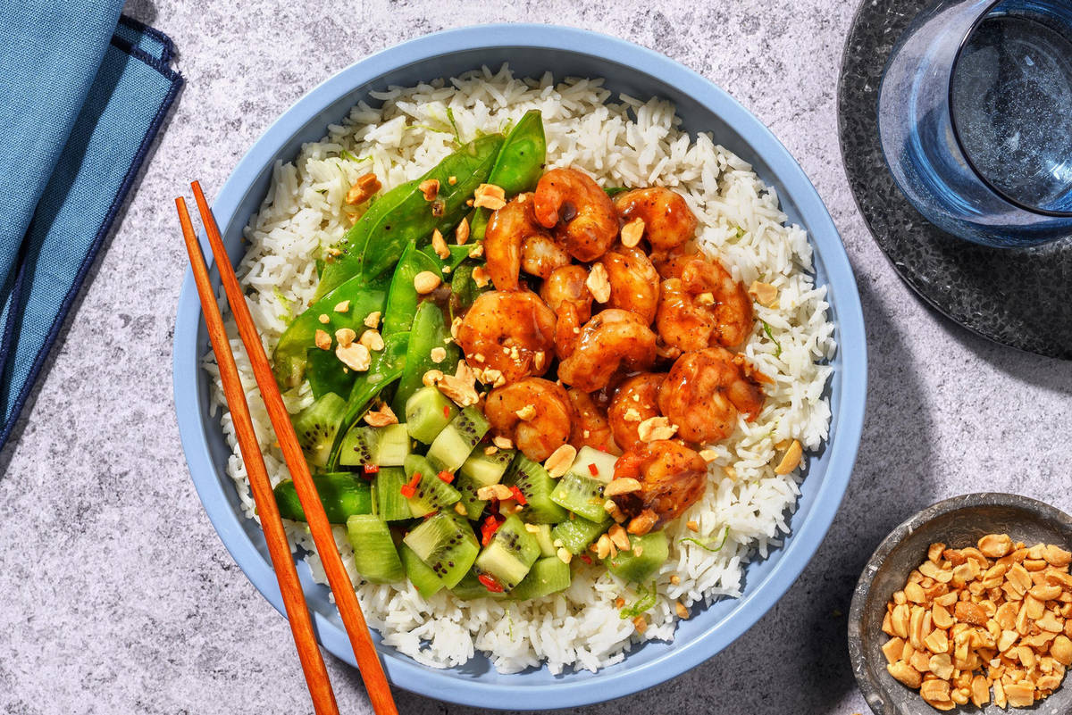 Teriyaki Prawn Poke Style Bowl 