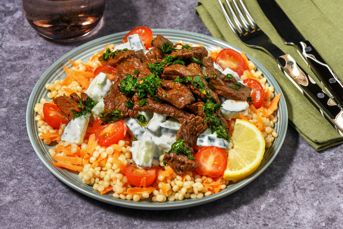 Chimichurri Beef Strip Salad