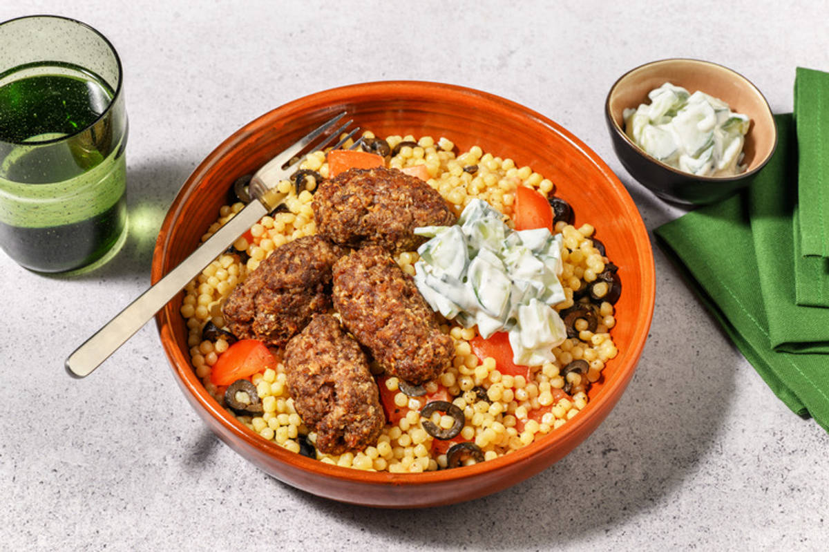 Spiced Lean Beef Kofta Couscous Bowl