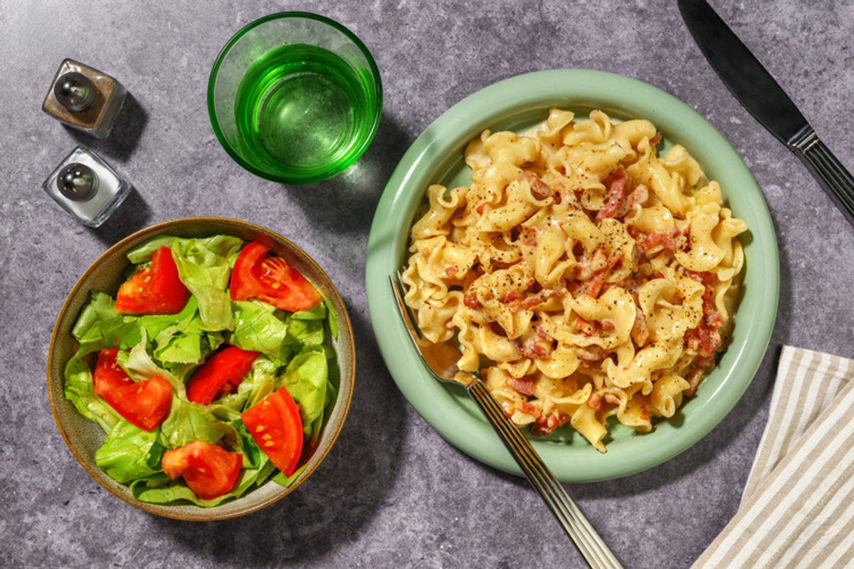 Double Bacon with Spinach and Mushroom Fiorelli