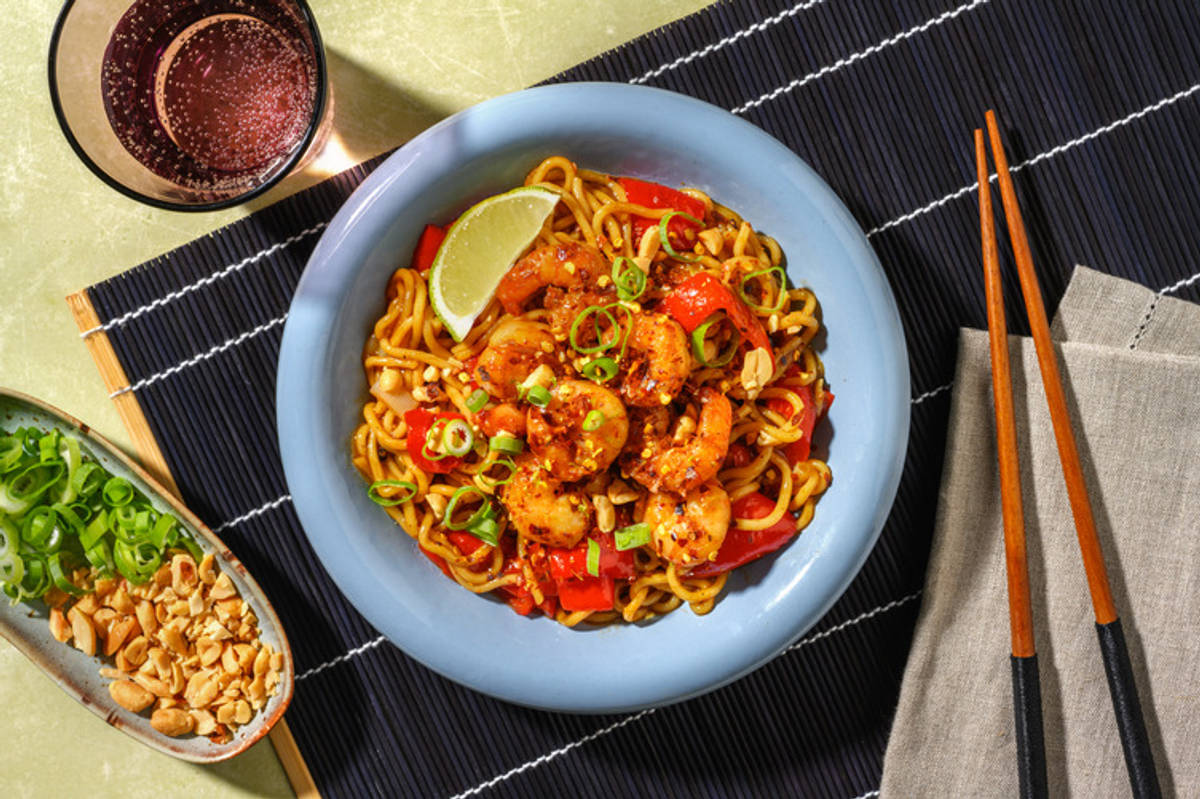 Ebi Udon: noodles con extra de langostinos marinados
