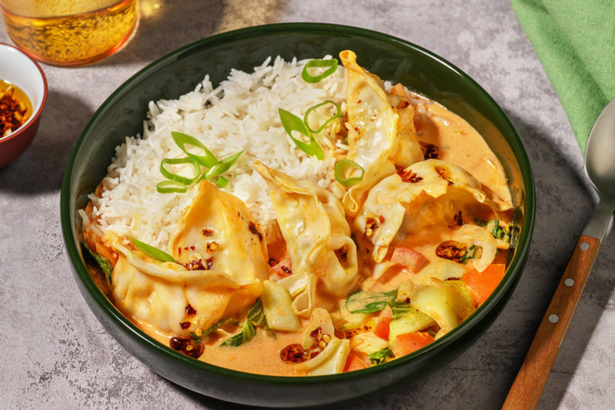 Thailandsk 'one pan' karrydumplings 