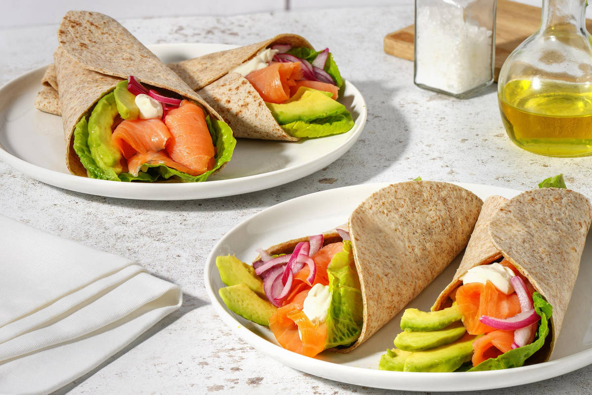 Laksewrap med avocado