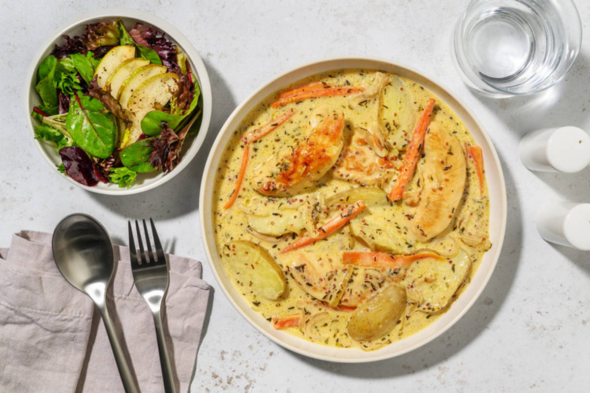 Franskinspirerad one-pot på kyckling