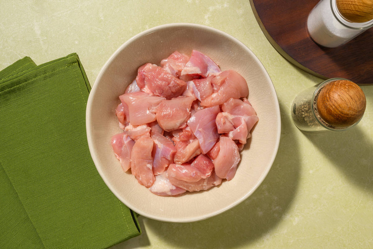 Extra Muslo de pollo troceado