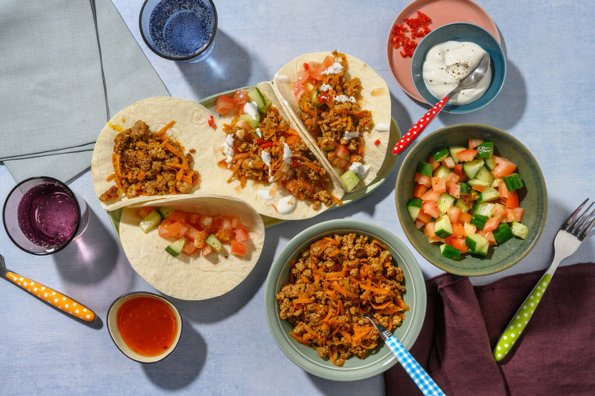 Curried Turkey Tacos