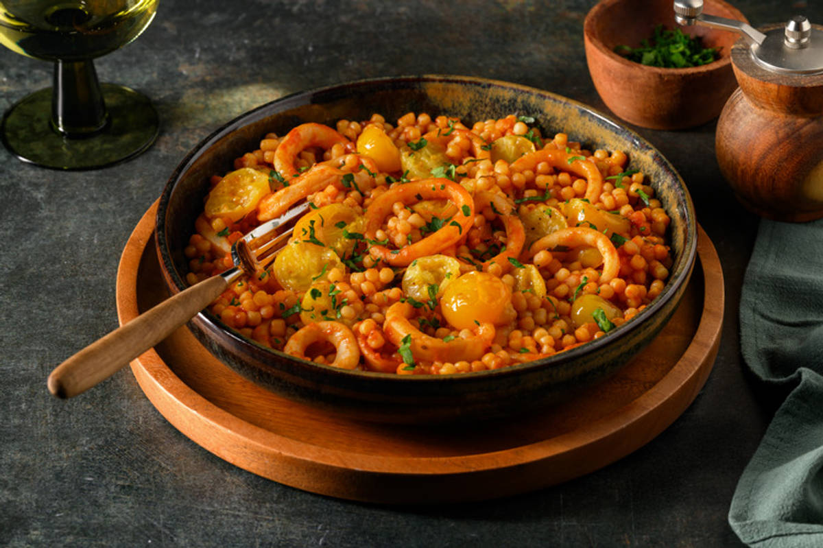 Couscous perlato ai totani di Nonna Camilla