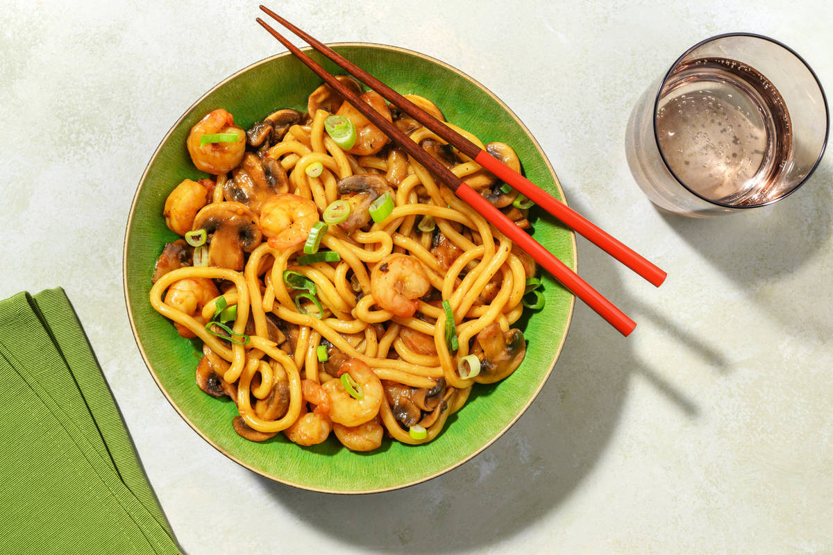 Chow mein - noodles alle mazzancolle