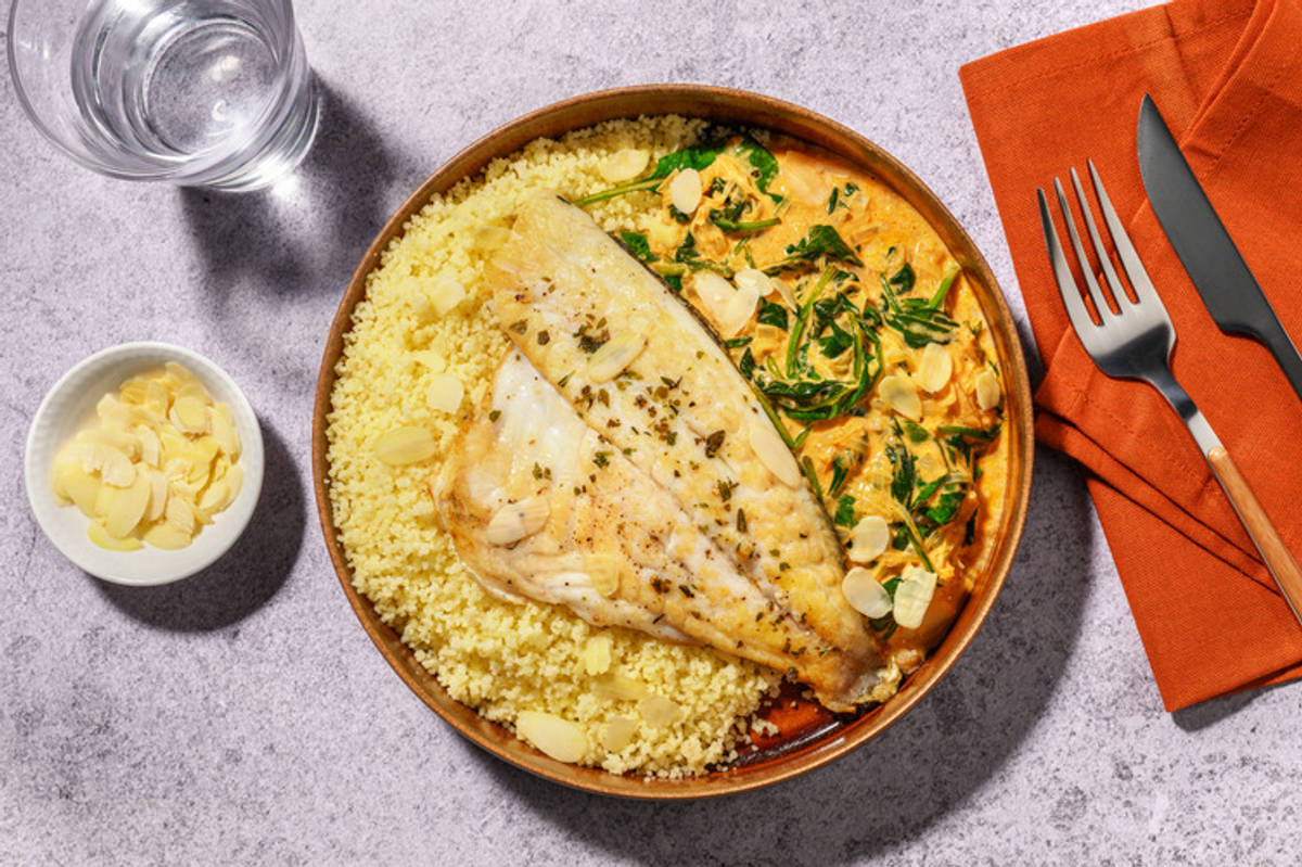 Double Basa in Creamy Pesto Rosso Sauce