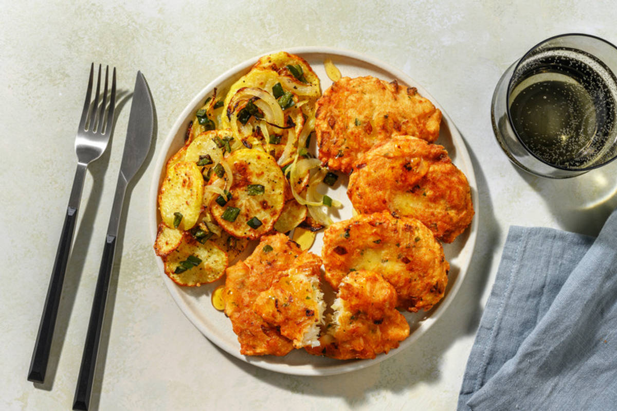 Tortillitas de bacalao con miel