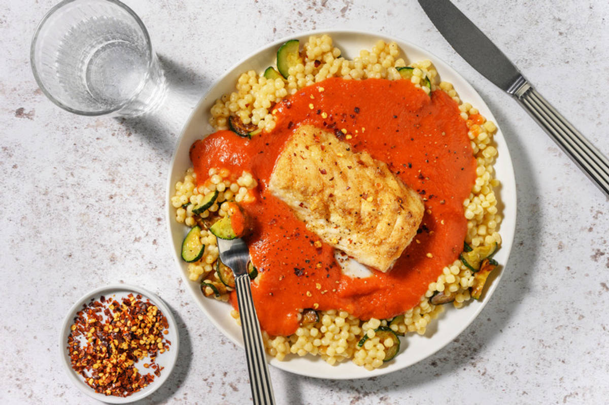 Extra de merluza con salsa americana casera