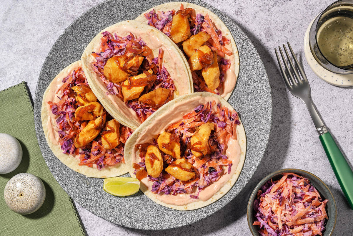 Teriyaki Hähnchen Tacos