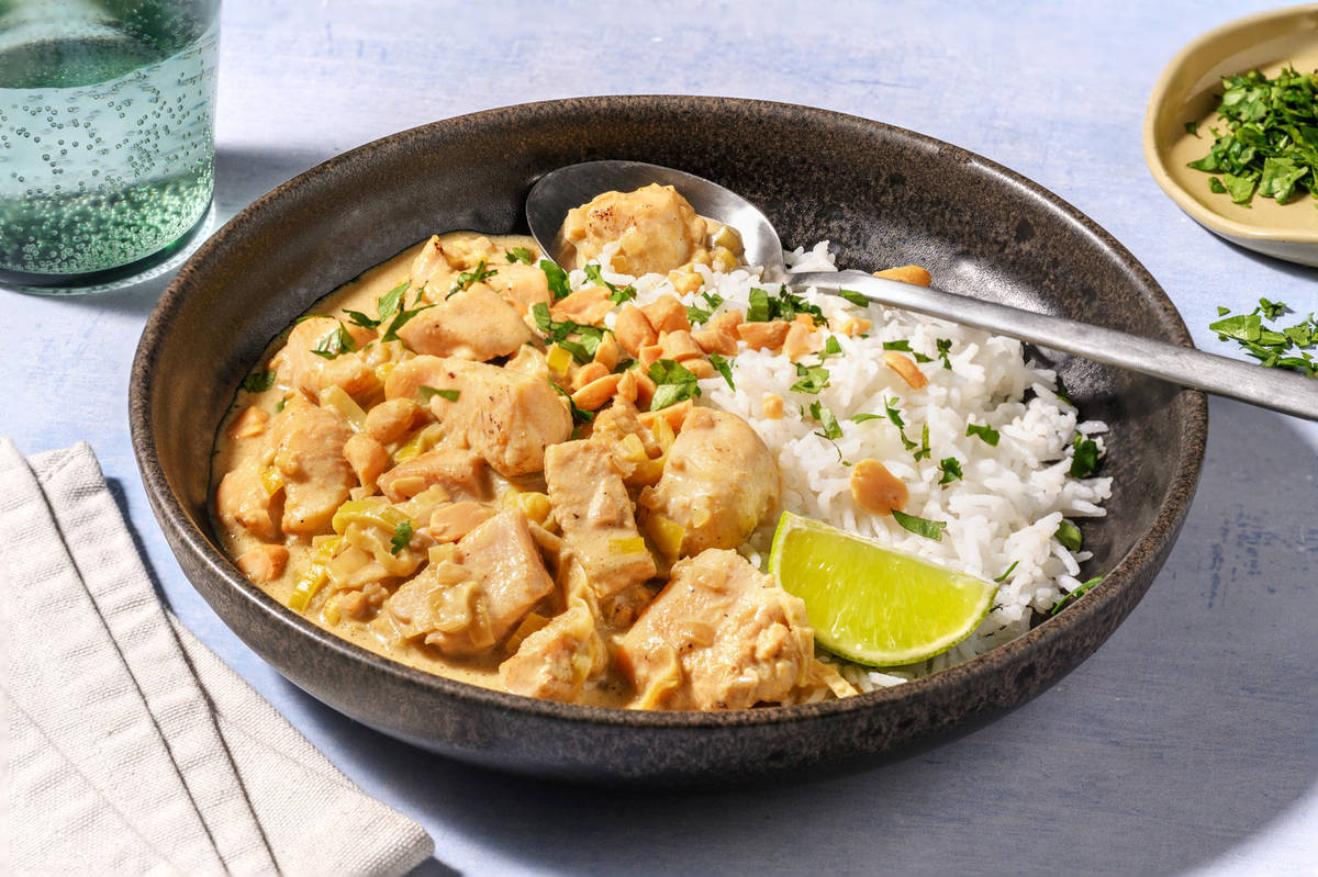 Curry vert thaï aux émincés façon poulet