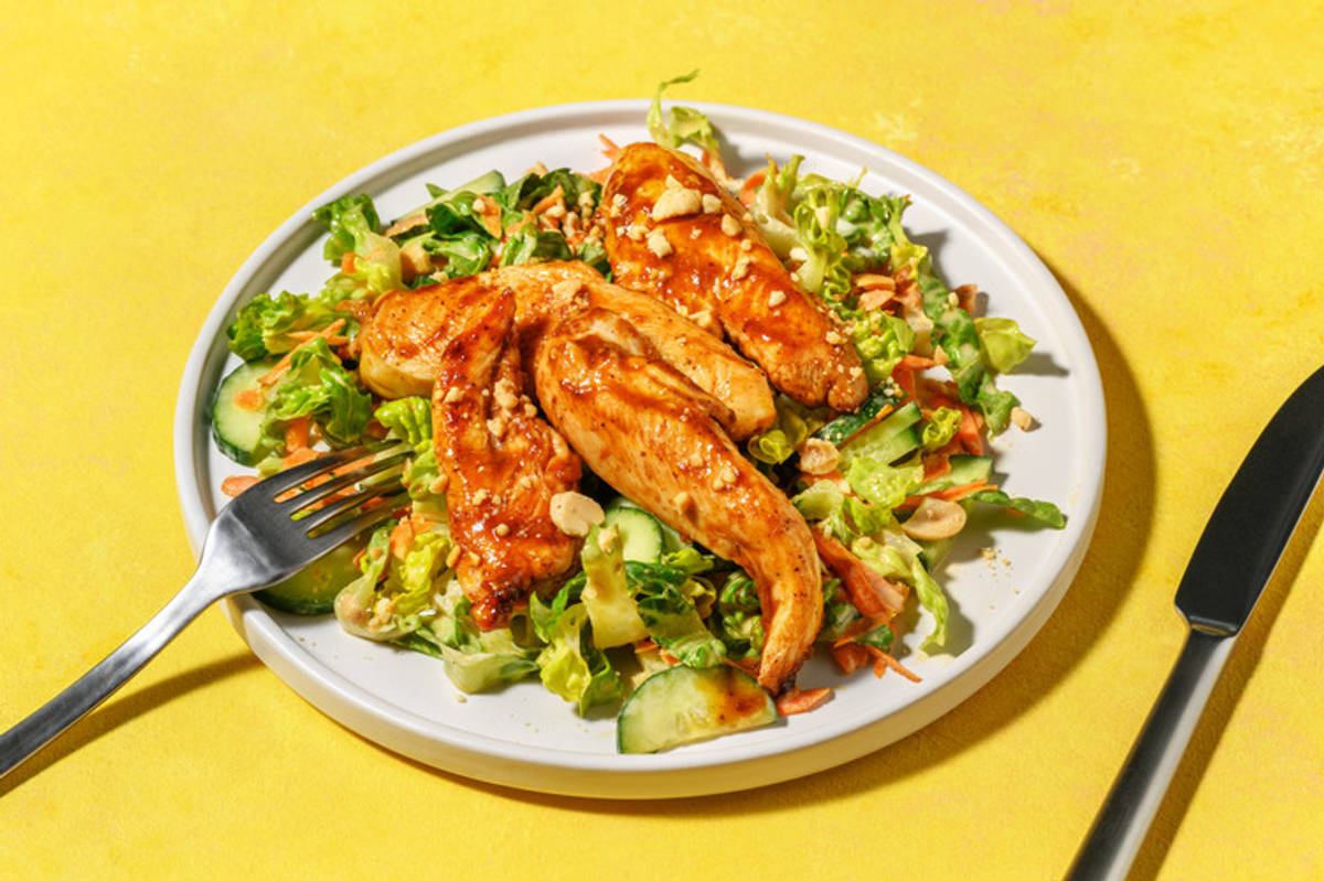 Salade Top Chrono : poulet laqué à l'asiatique