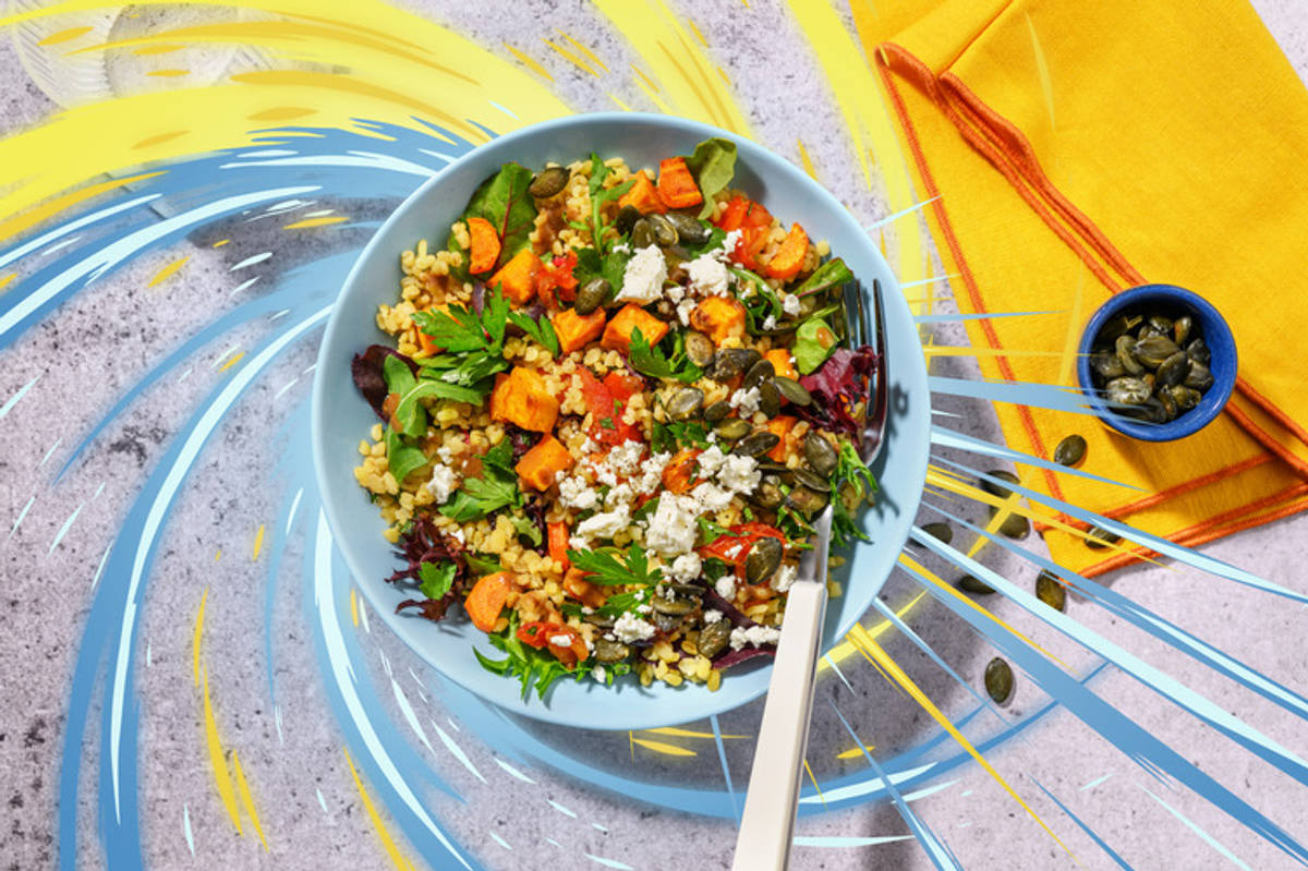 La Solaire : boulgour, cumin & légumes rôtis