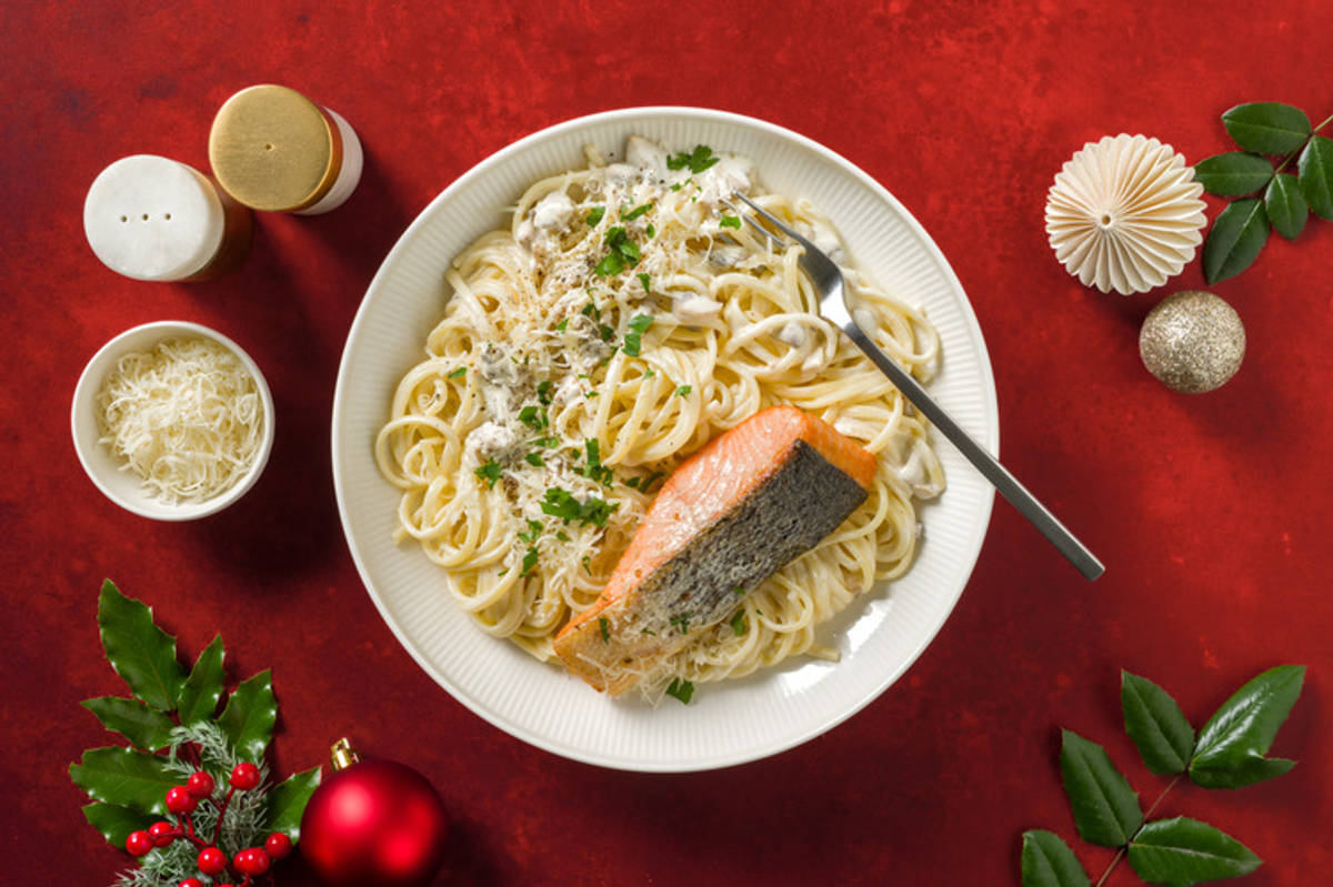 Double Salmon Truffle Pasta