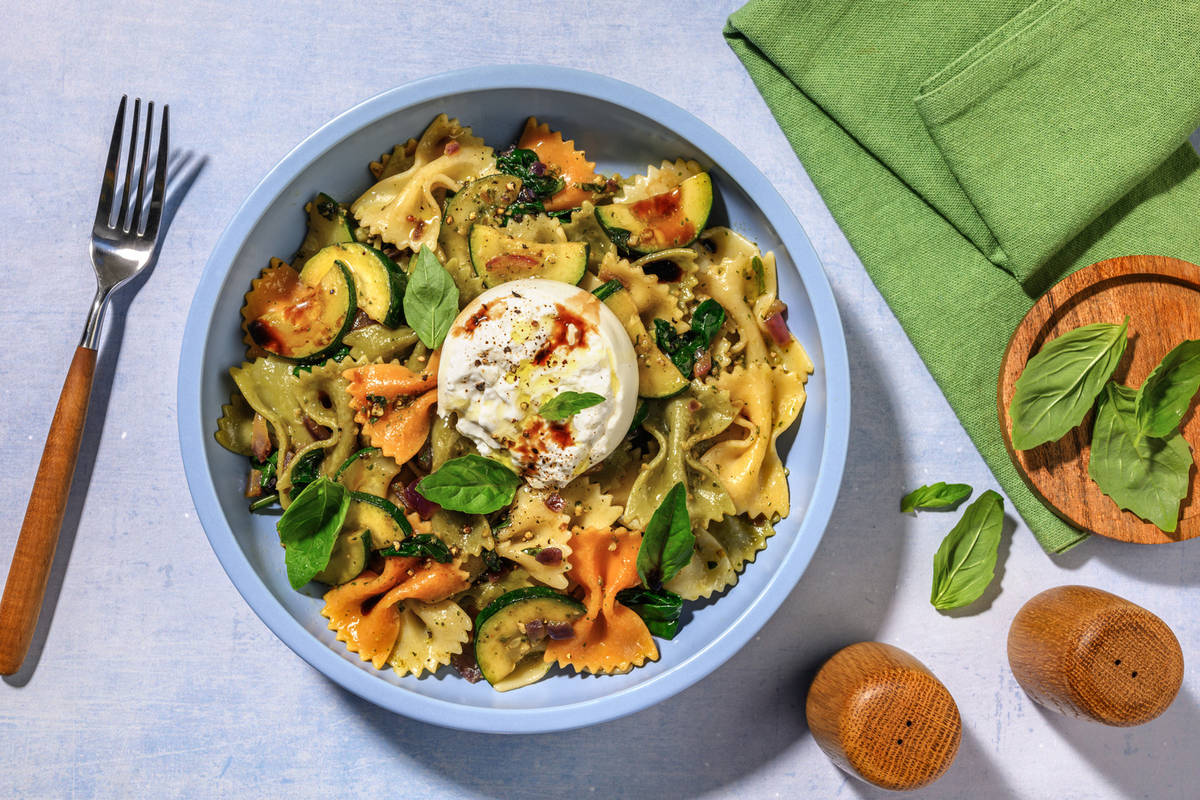 La Primavera : salade de pâtes & burrata