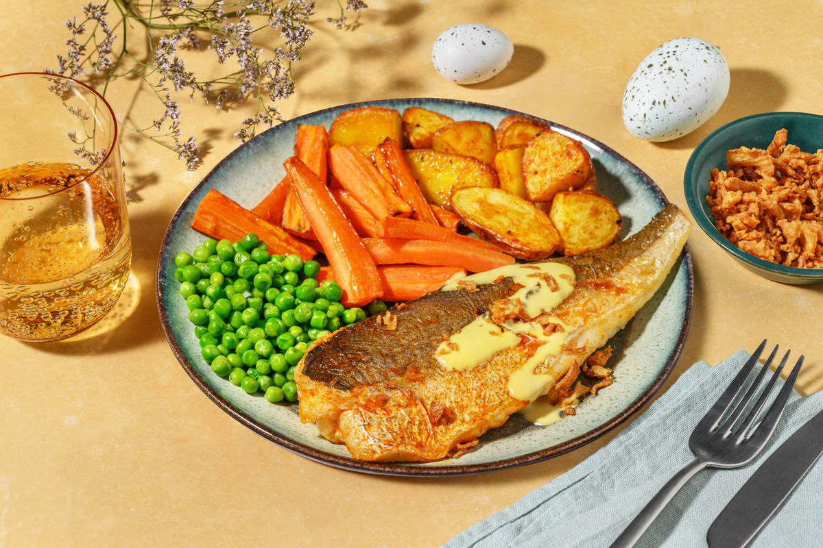 Double Hake in Hollandaise Sauce