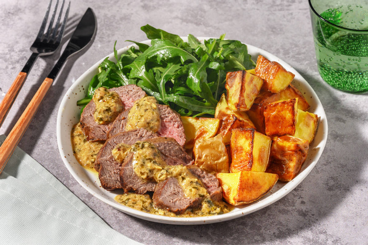 Double Beef in Tarragon Sauce