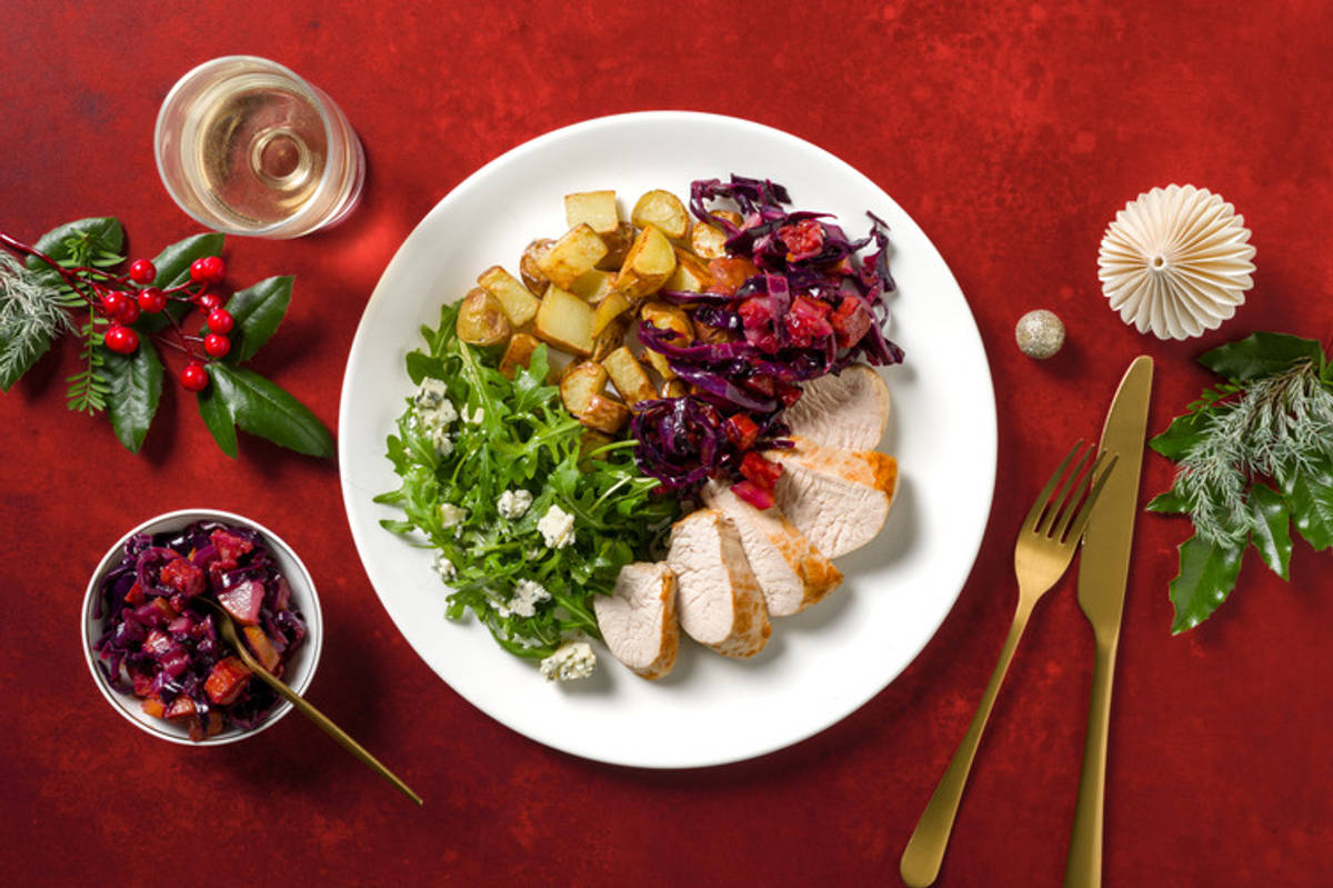 Festive Turkey with Chorizo and Cranberry Chutney