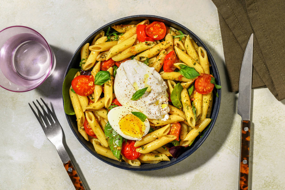 La Puglia : penne, burrata & basilic