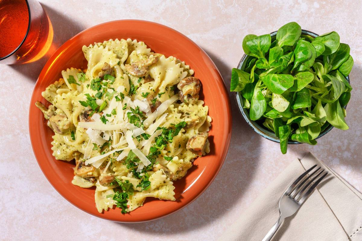 Farfalle aux saveurs des sous-bois & pecorino