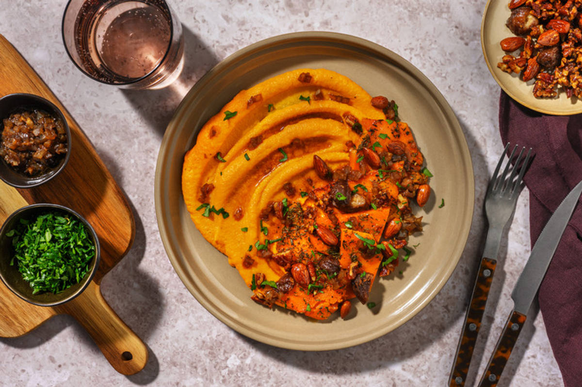 Purée de carotte & poêlée automnale aux marrons