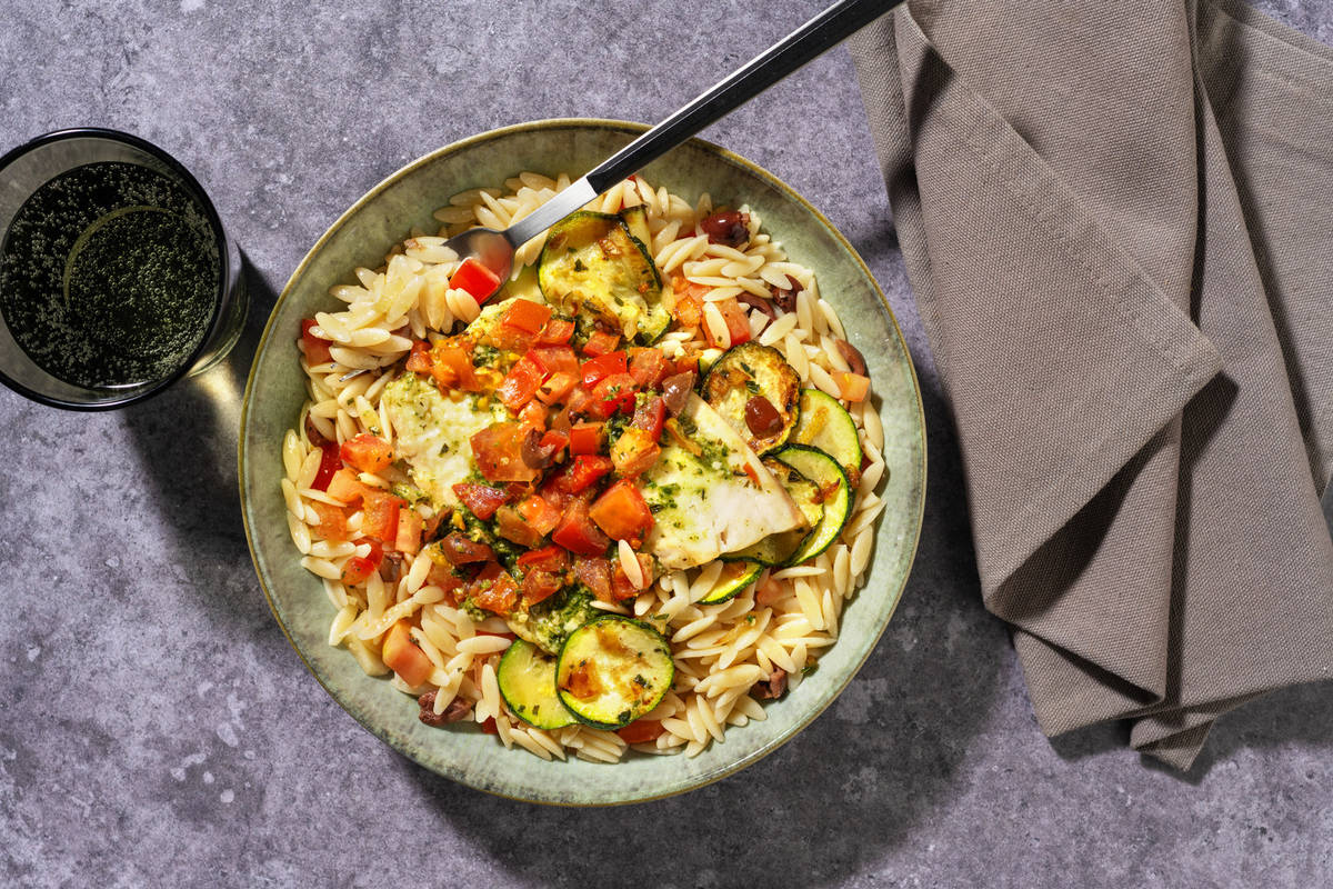 Lieu en papillote aux saveurs méditeranéennes