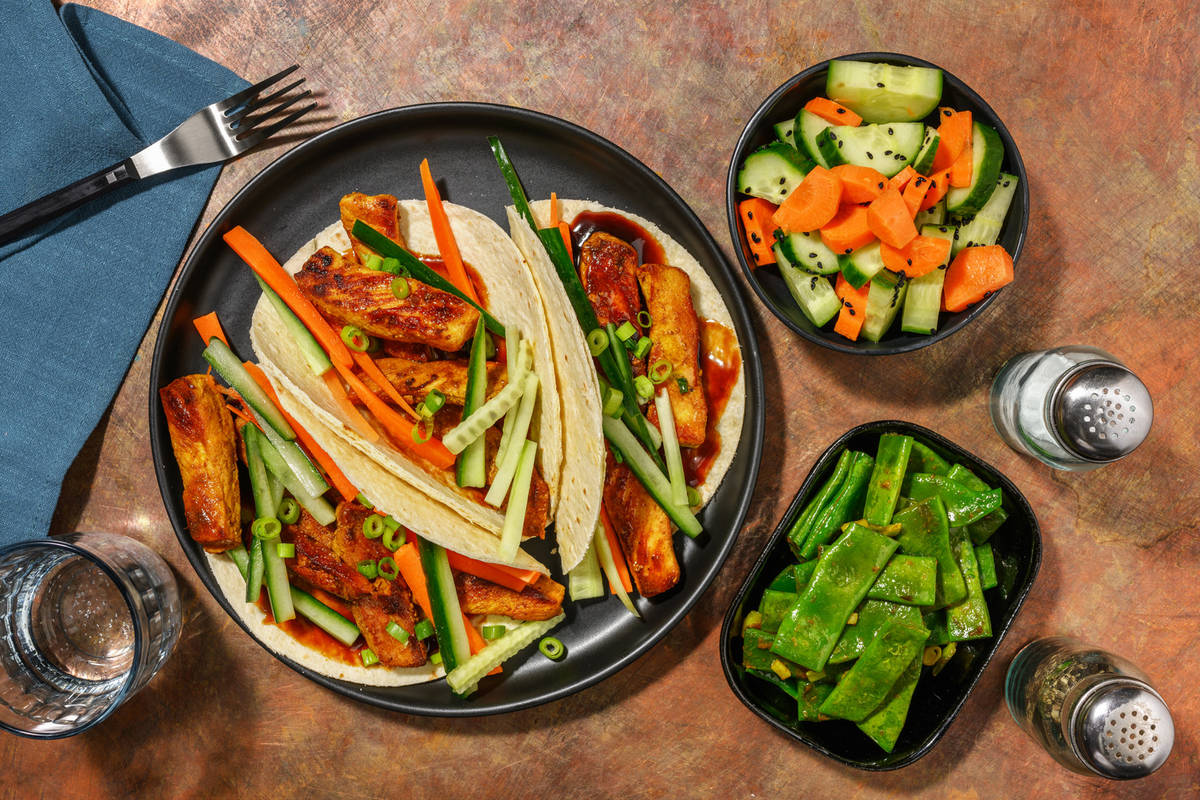 Tacos de cerdo al estilo pekinés