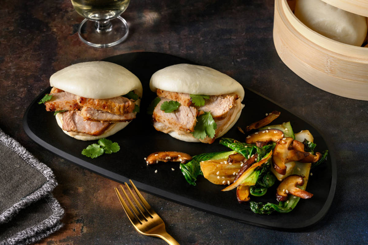 Bao bun Zhu - panini soffici alla lonza e shiitake