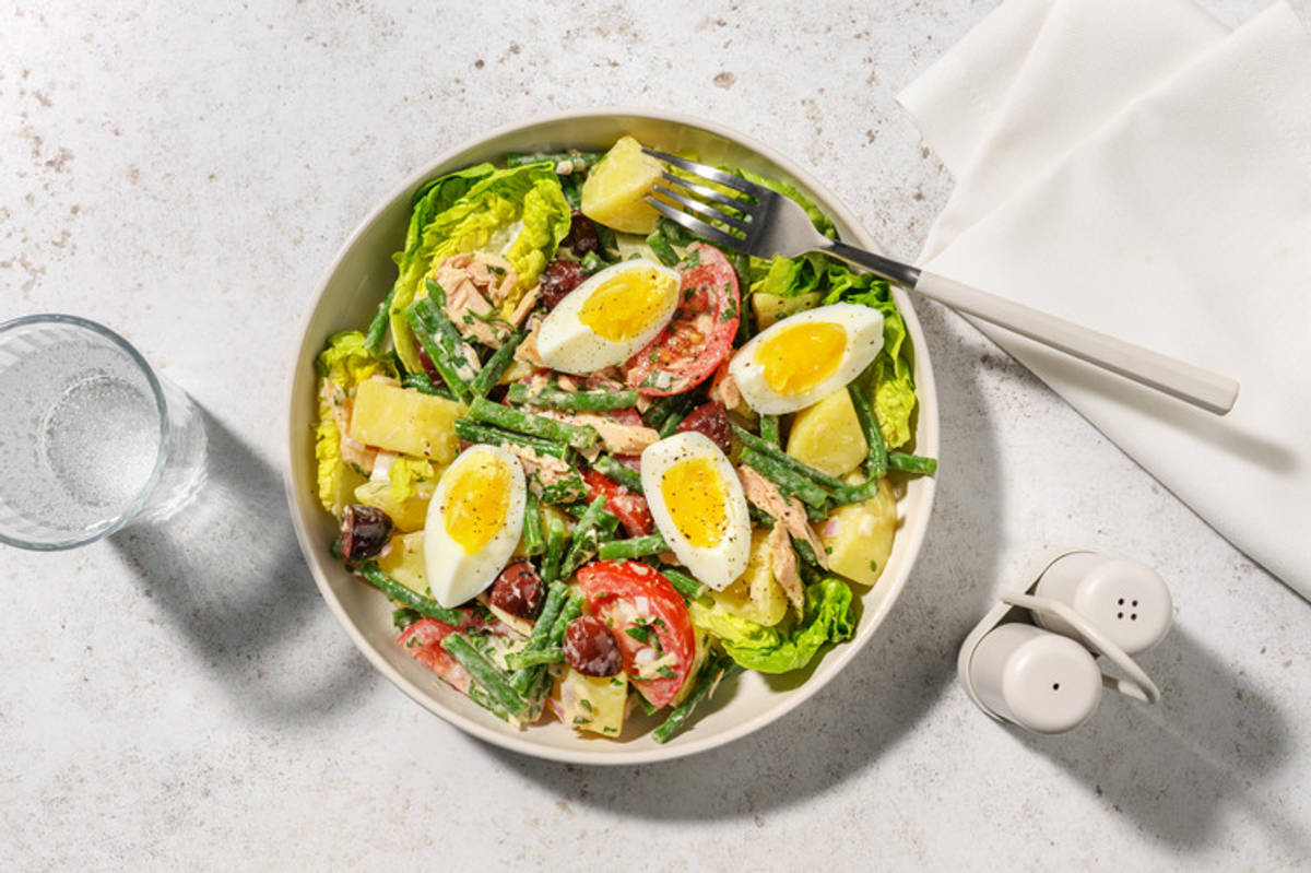 La presque Niçoise : thon, tomate & olives