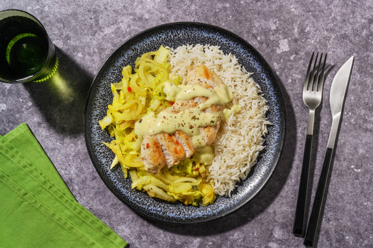 Poulet & chou chinois sauté à la Sri Lankaise