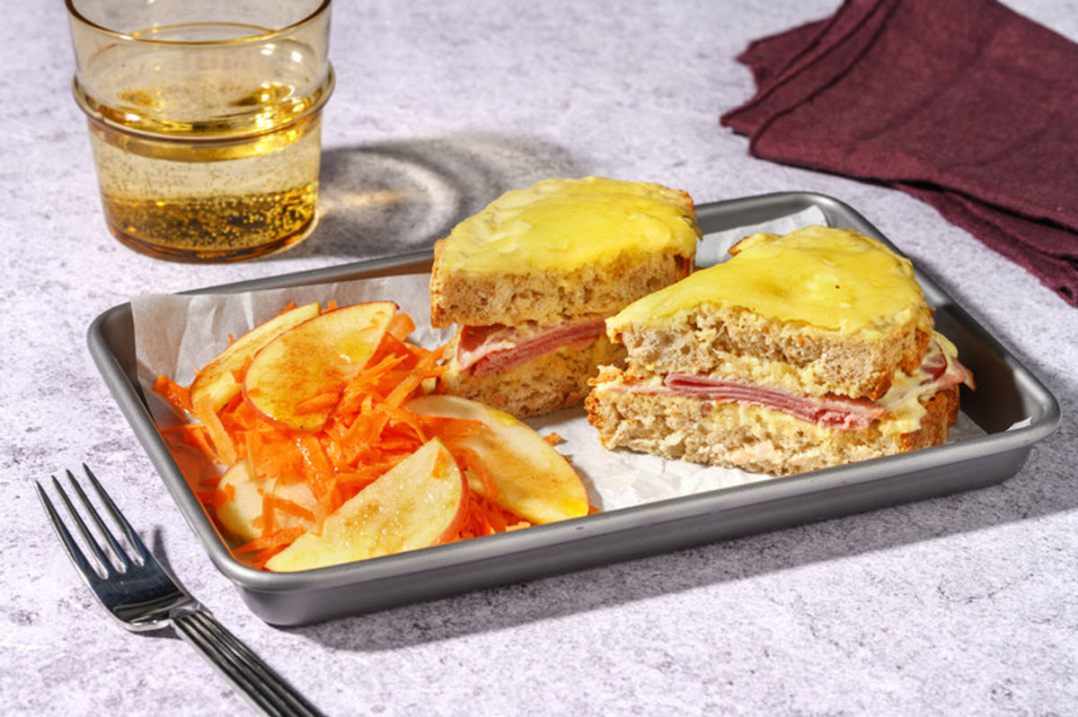 Croque rustique jambon & crème de gouda