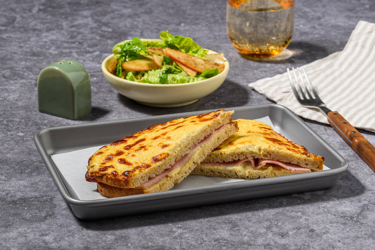 Croque rustique jambon & crème de gouda