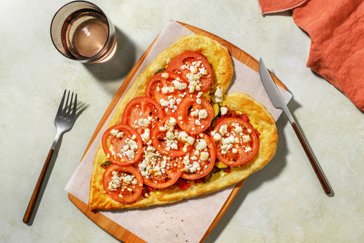 Tarte cœur pour Maman aux légumes du soleil