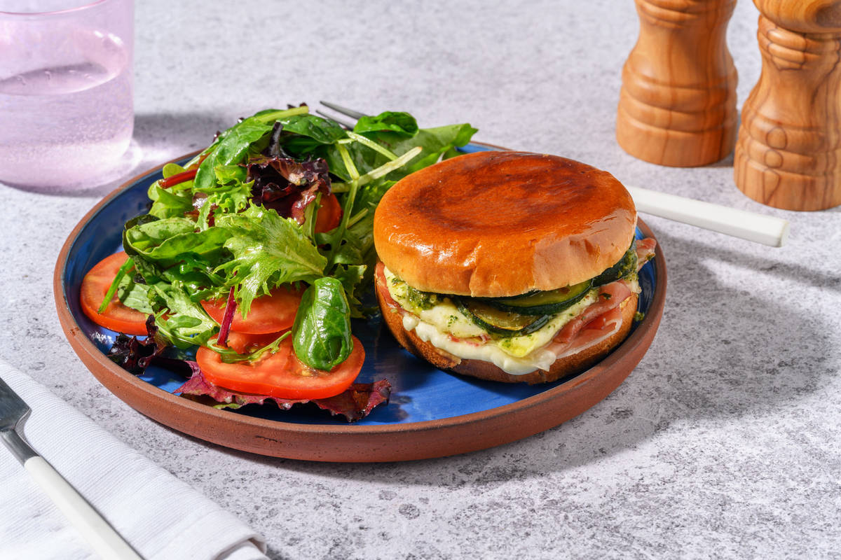 Croq'Burger jambon sec & mozza à l'italienne