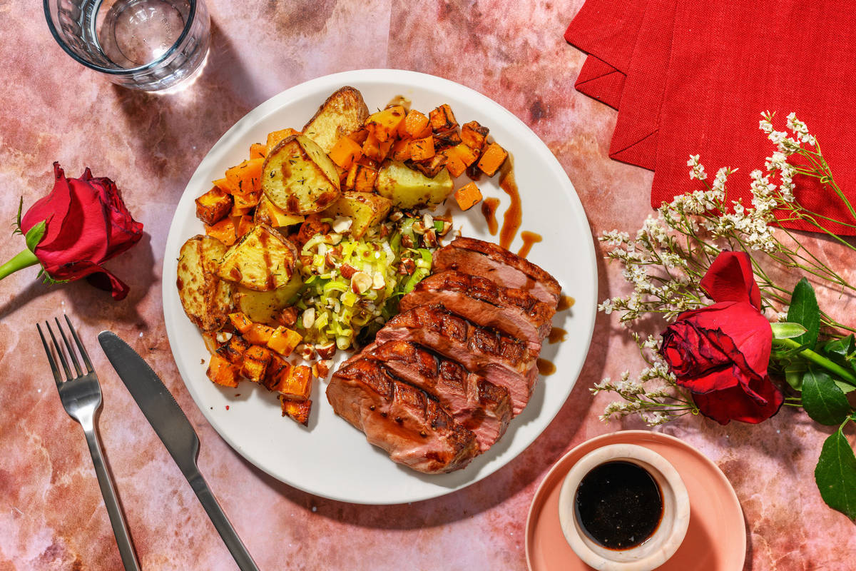 Coup de foudre : canette & butternut rôti