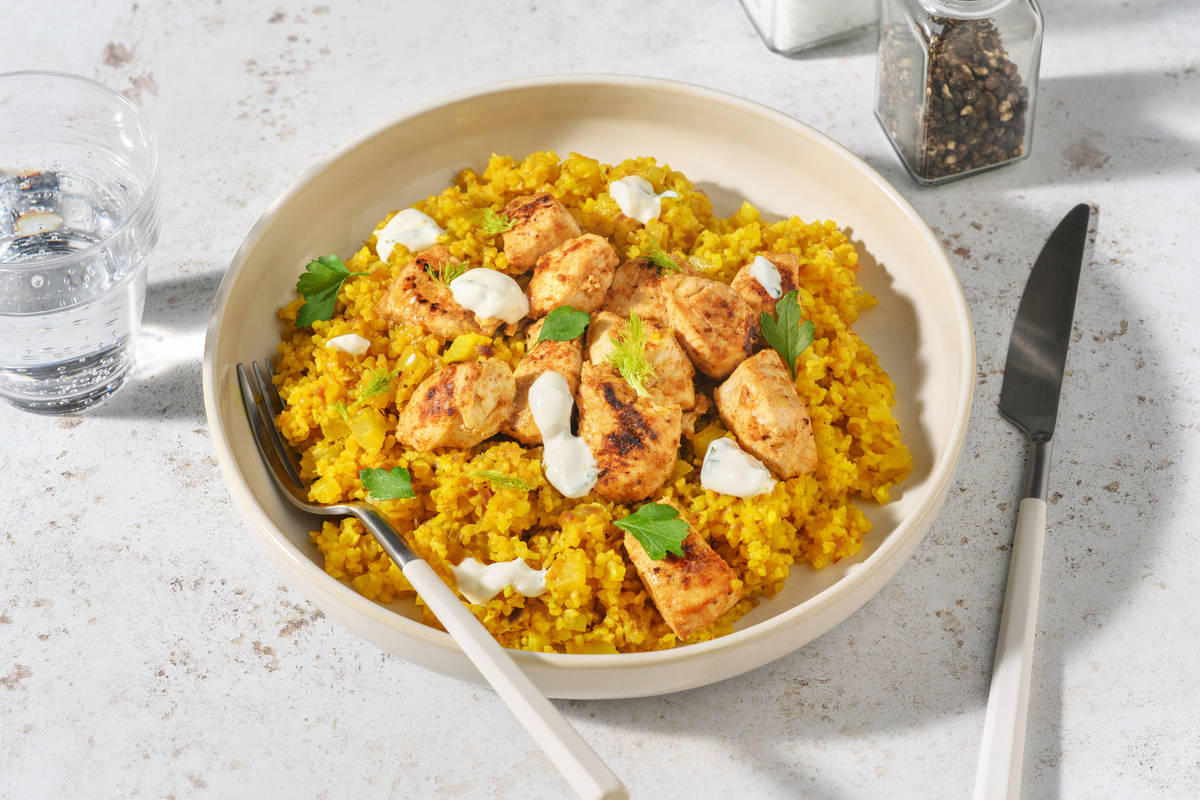 Poulet mariné & fenouil aux saveurs du Moyen-orient