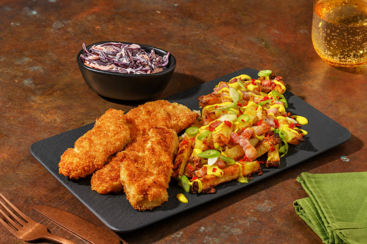 Katsu Chicken and Bacon Loaded Fries