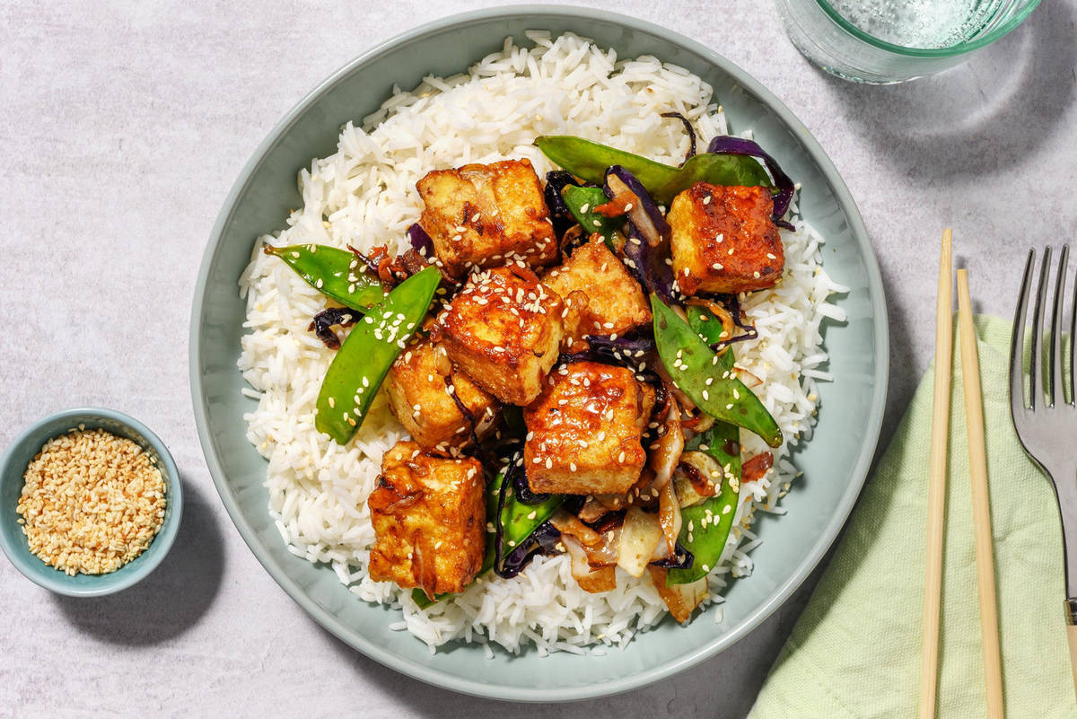 Super Quick Char Siu Tofu Stir-Fry