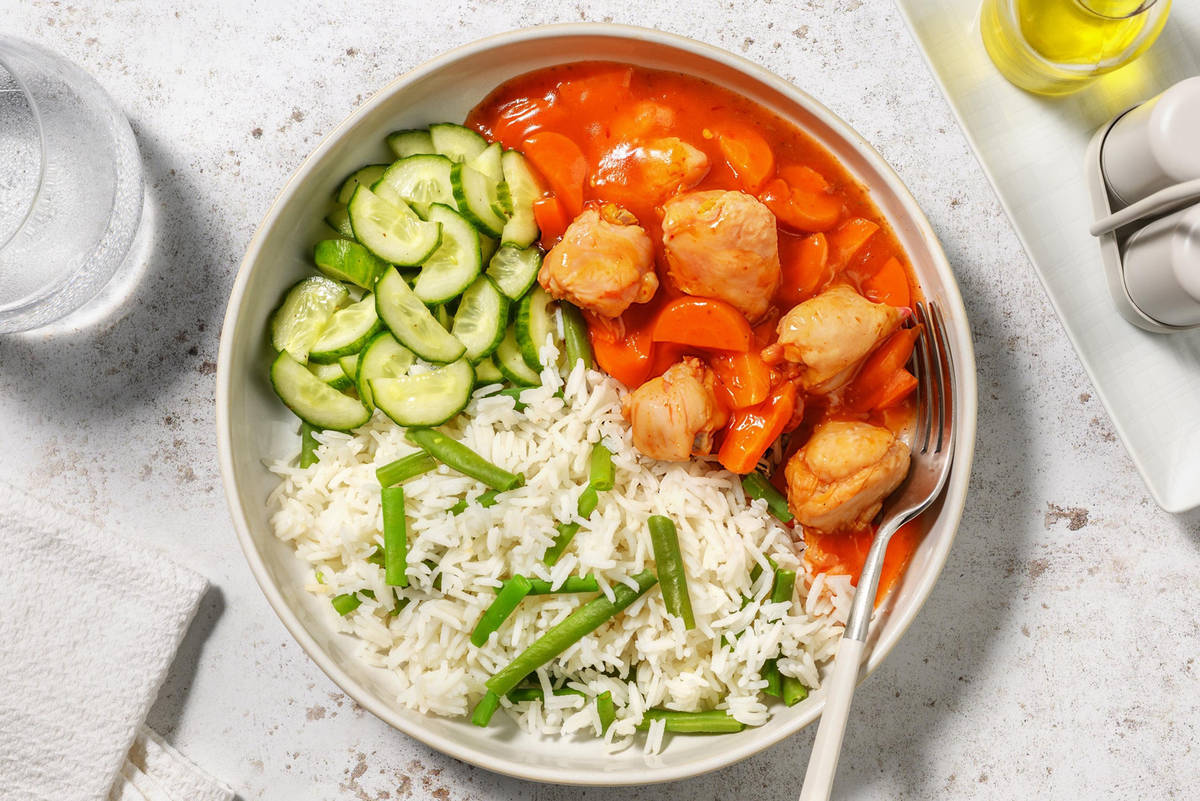 Sambal Udang: Scharfe Hähnchen-Pfanne